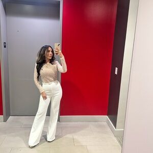 Elegant White Women's Pants